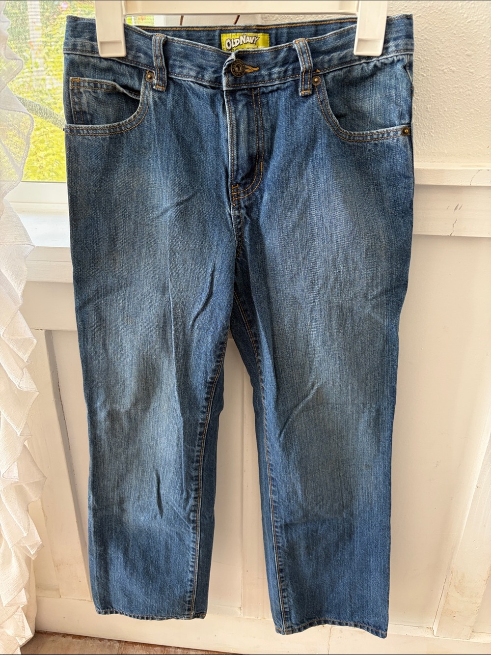 Old Navy Boy’s Husky Medium Blue Straight Jeans